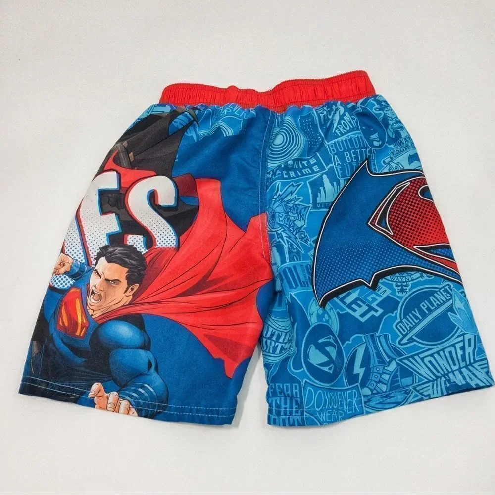 Batman V Superman Swim Trunks Sz 6/7